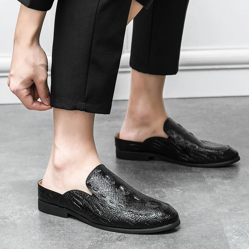 Chaussures habillées élégantes à imprimé crocodile