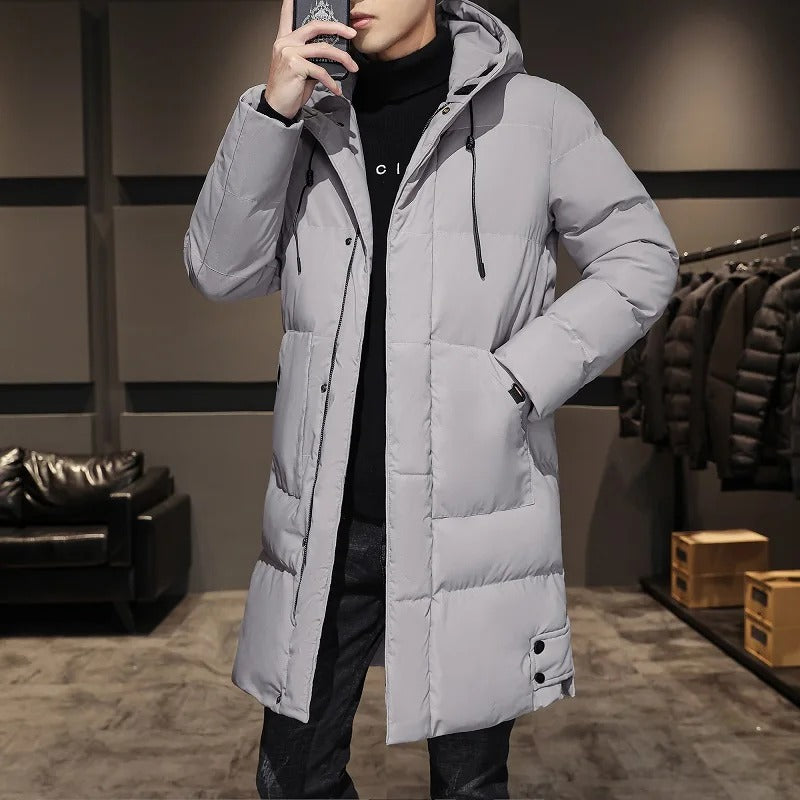 Veste d'hiver longue et élégante