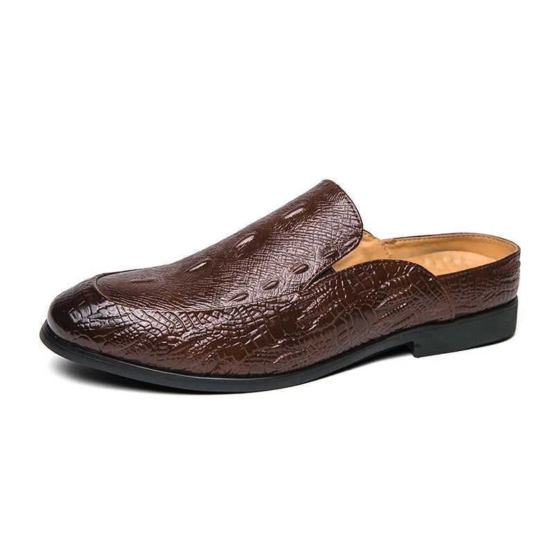 Chaussures habillées élégantes à imprimé crocodile