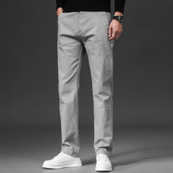 Pantalon droit en coton