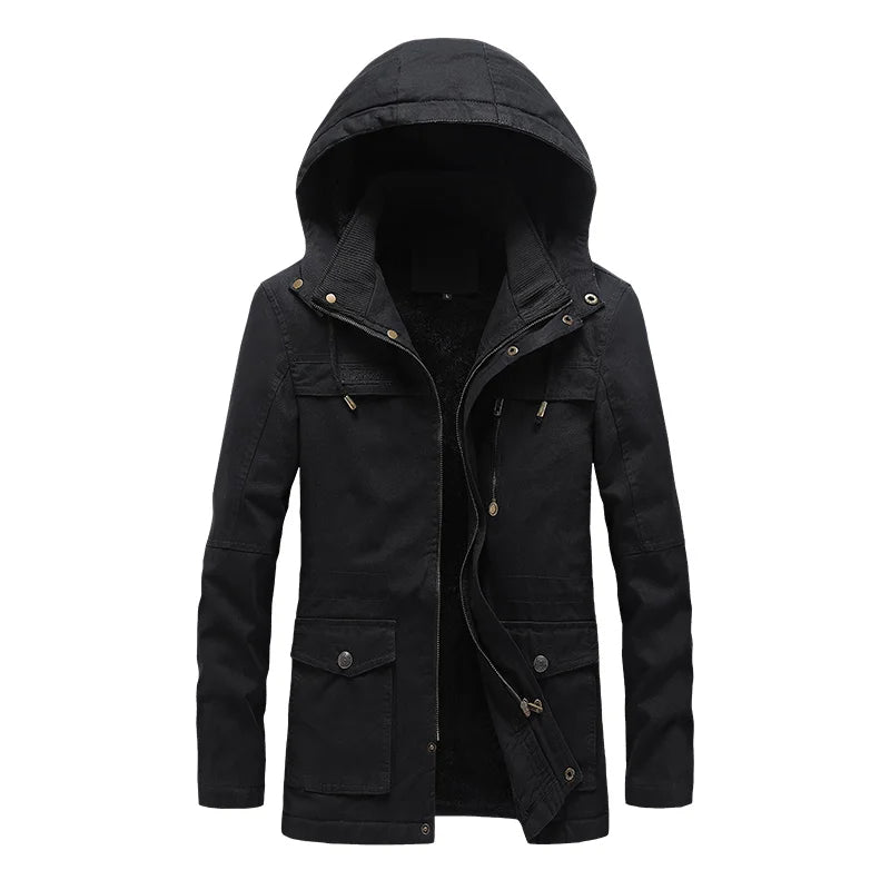 Veste d'hiver décontractée en coton