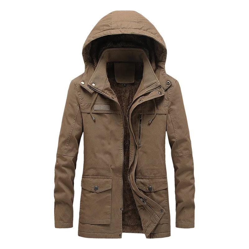 Veste d'hiver décontractée en coton