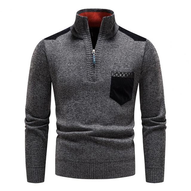 Pull en laine avec fermeture éclair