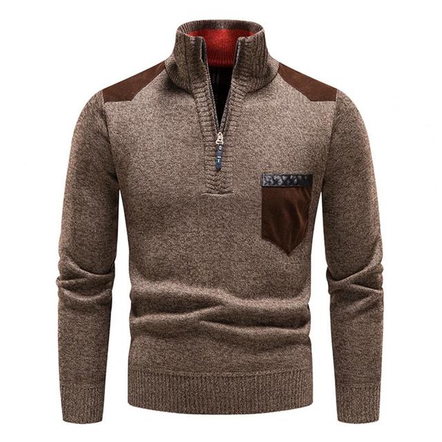 Pull en laine avec fermeture éclair