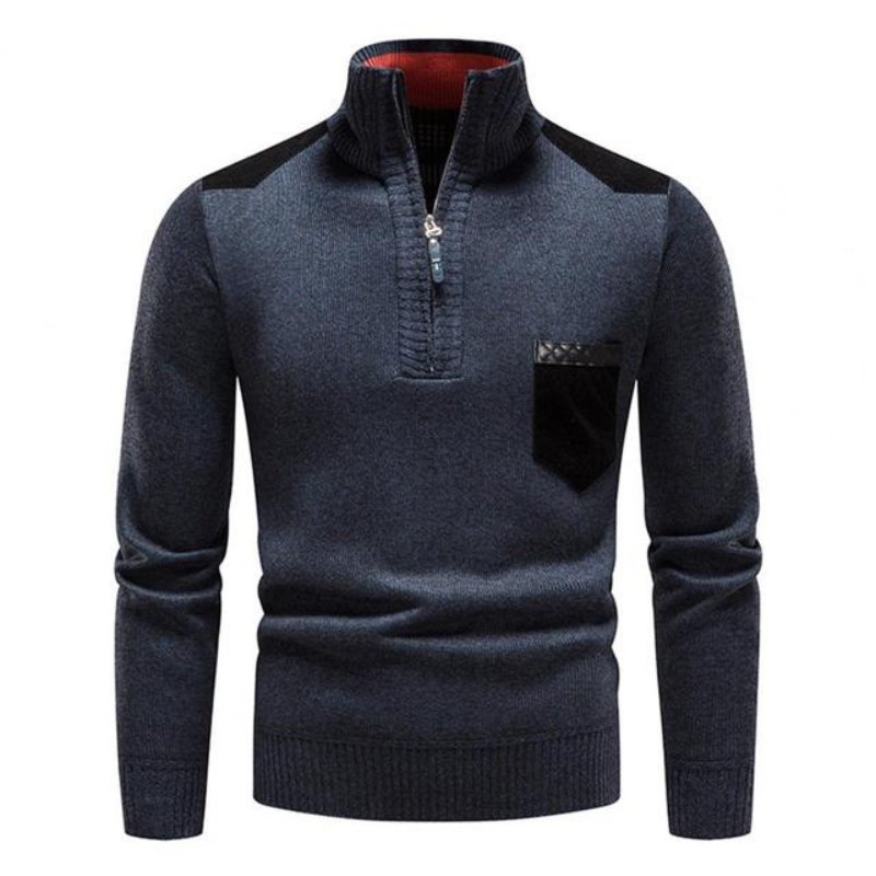 Pull en laine avec fermeture éclair