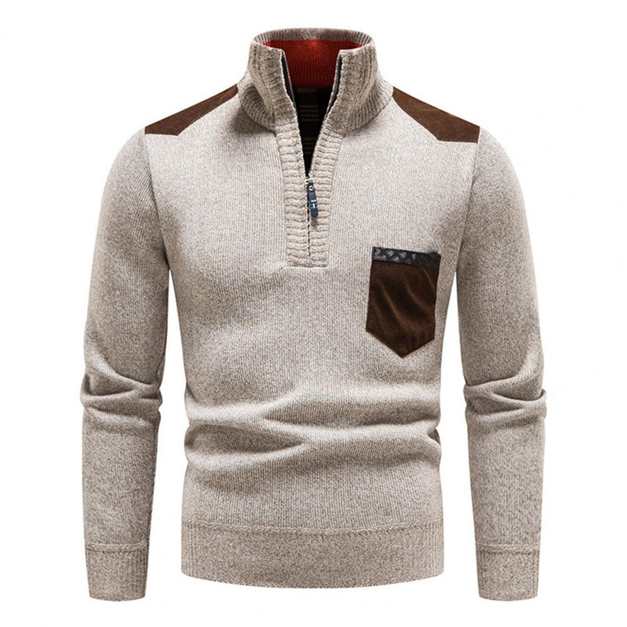 Pull en laine avec fermeture éclair