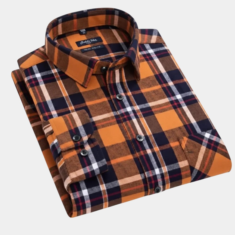 Chemise à carreaux pour hommes