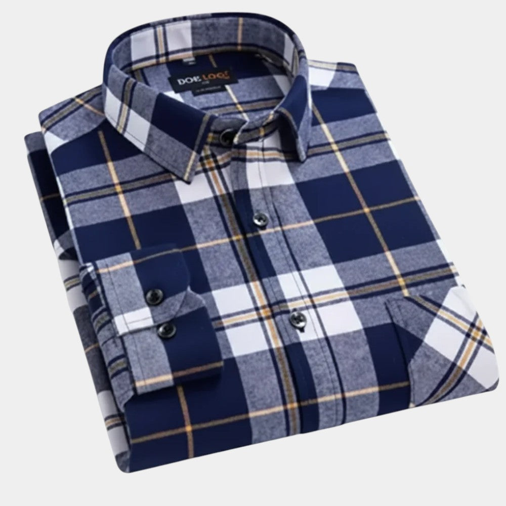 Chemise à carreaux pour hommes