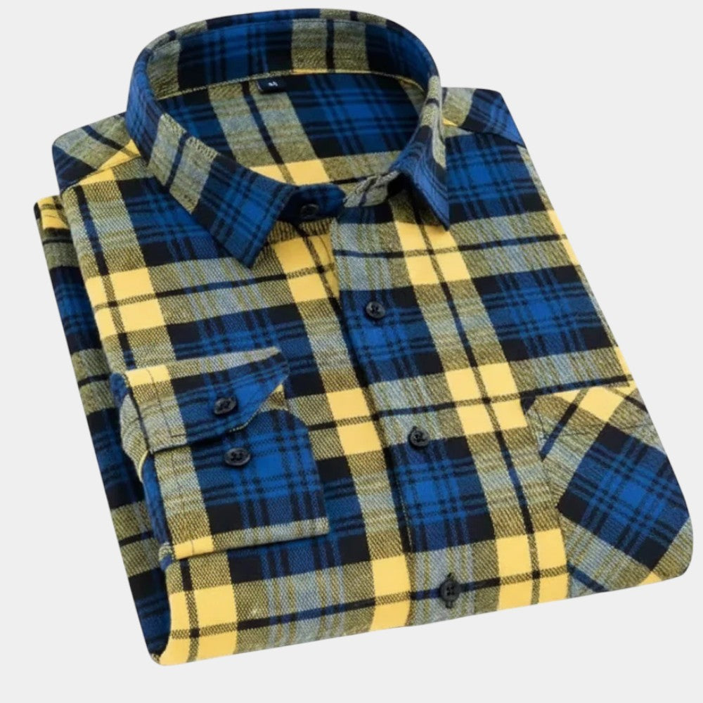Chemise à carreaux pour hommes
