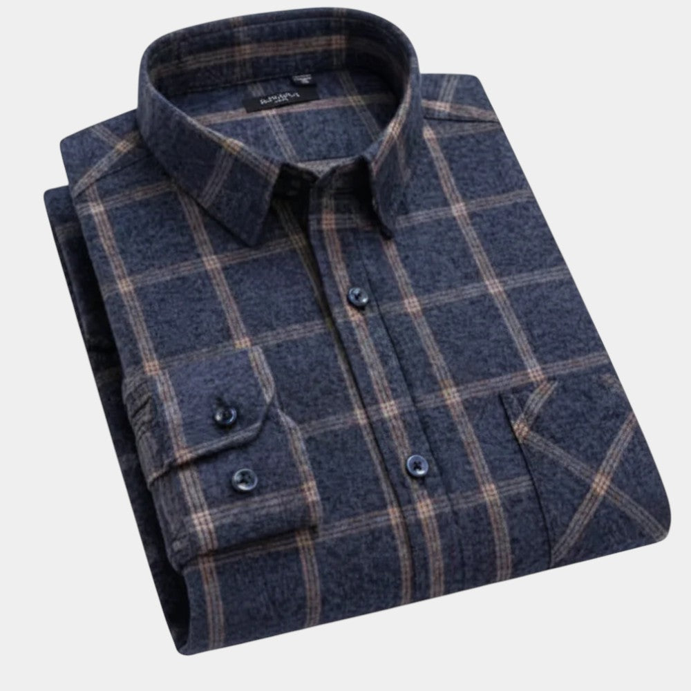 Chemise à carreaux pour hommes