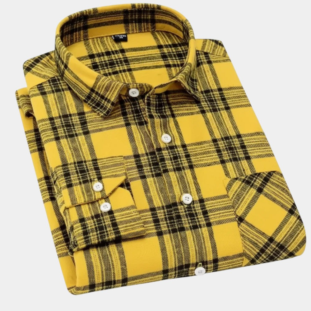 Chemise à carreaux pour hommes
