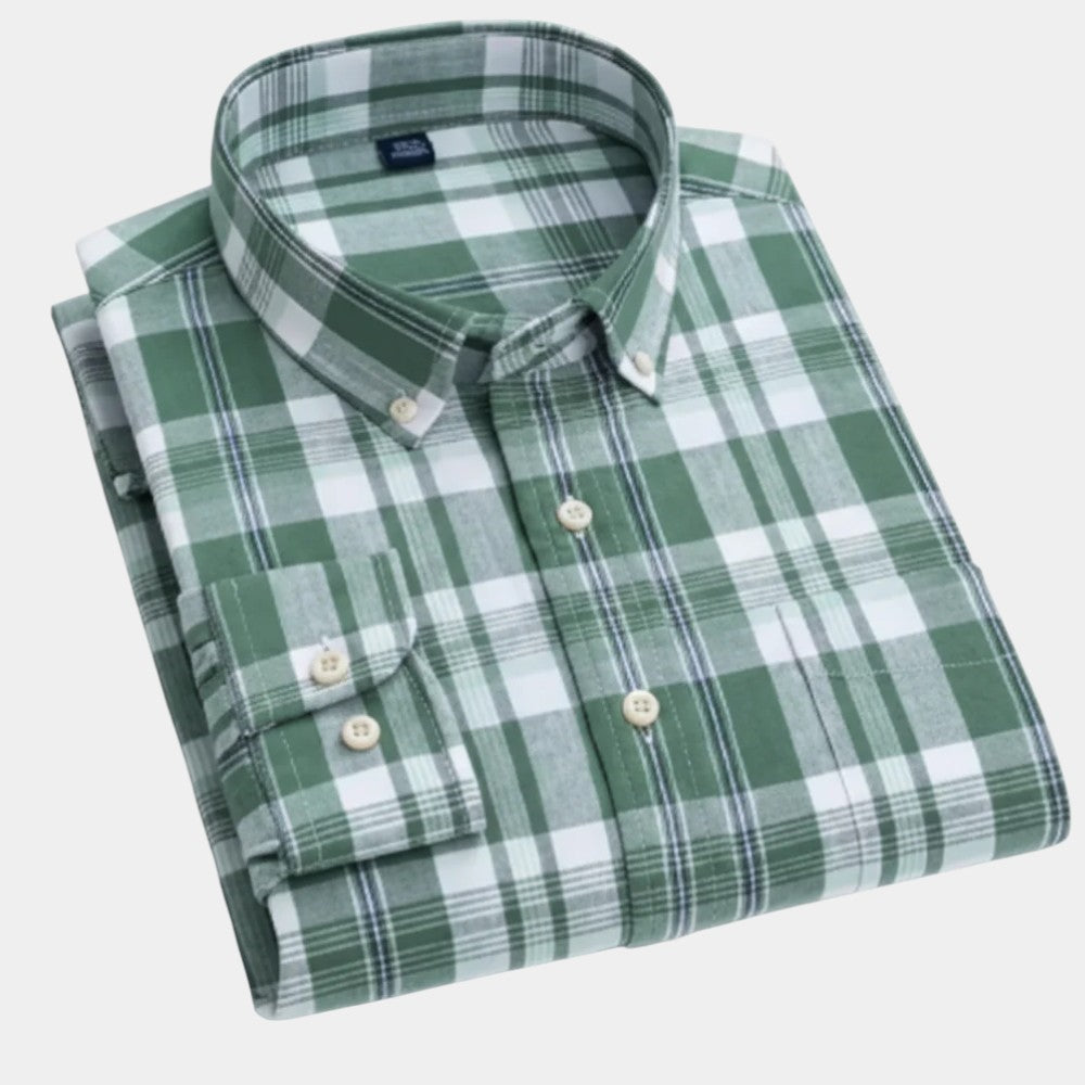 Chemise à carreaux pour hommes