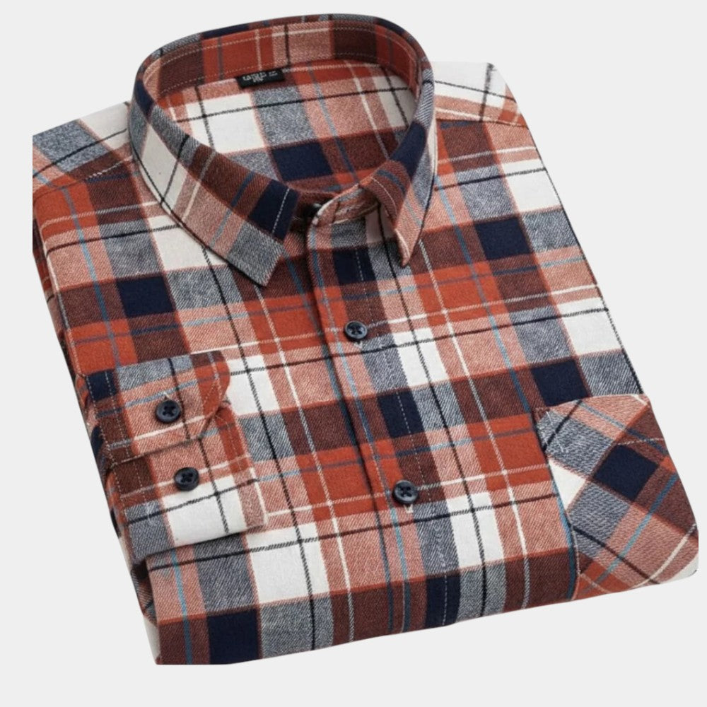 Chemise à carreaux pour hommes