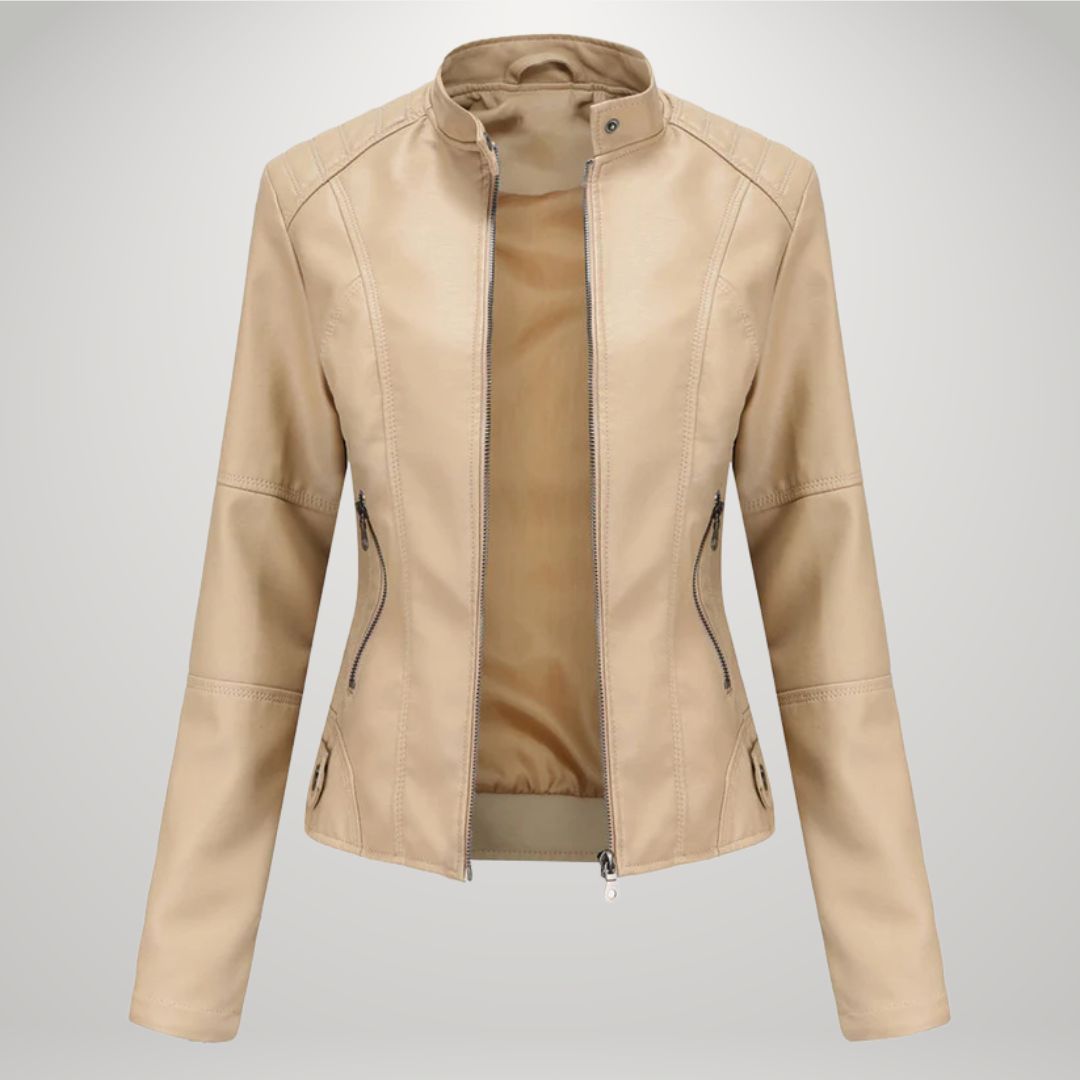 Veste en cuir élégante