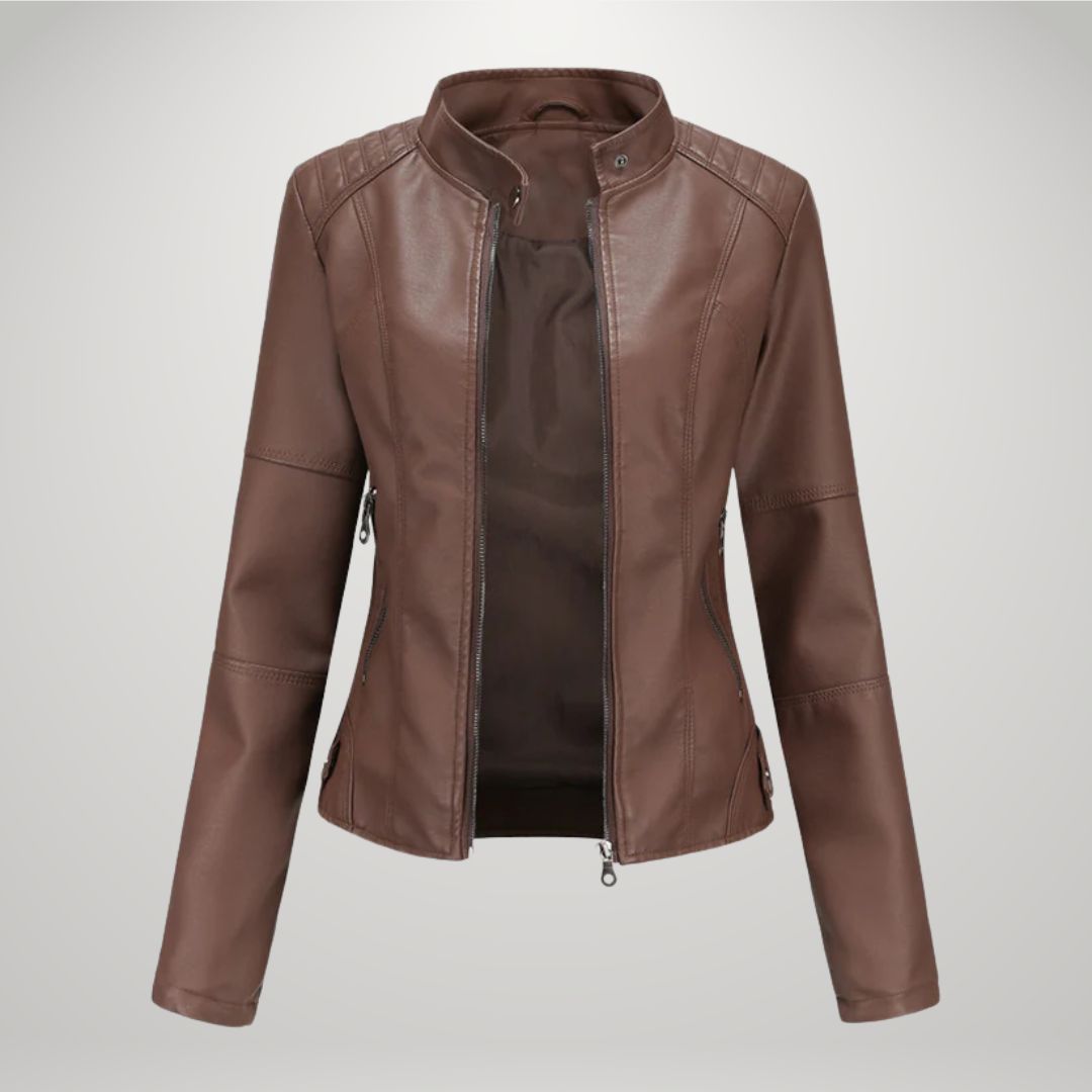 Veste en cuir élégante
