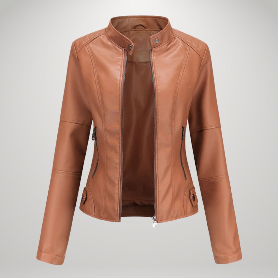 Veste en cuir élégante