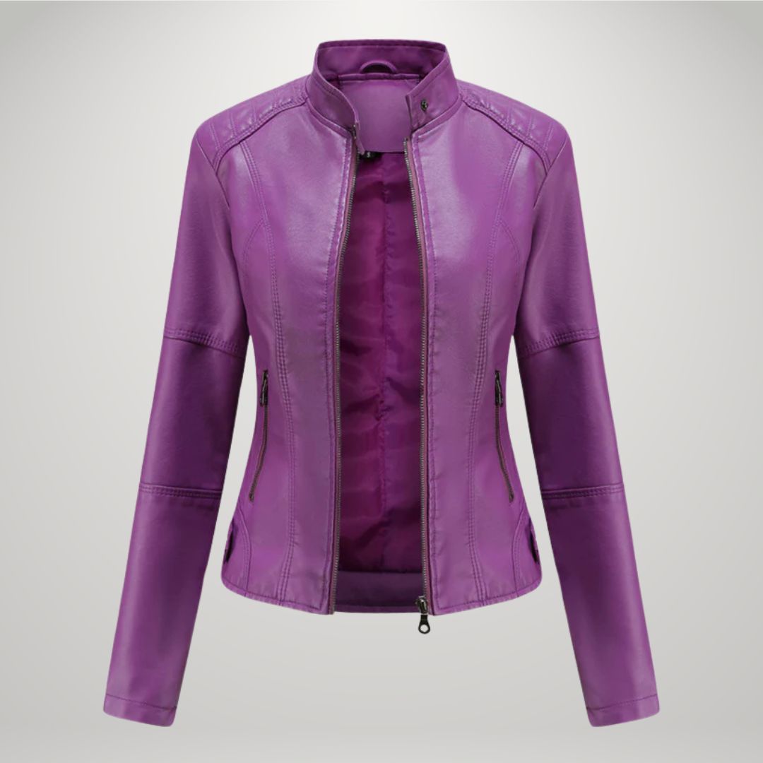 Veste en cuir élégante
