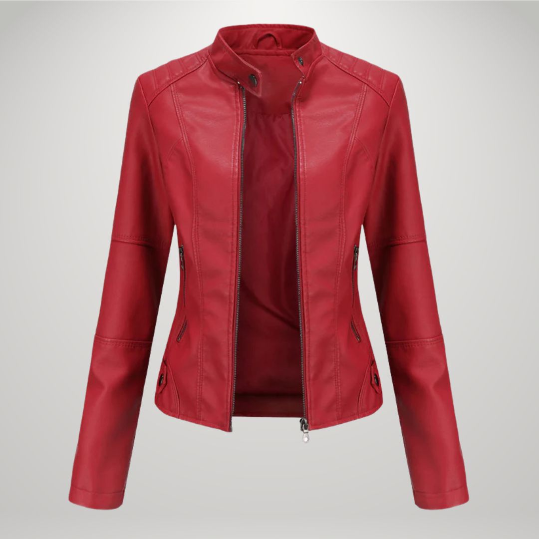 Veste en cuir élégante