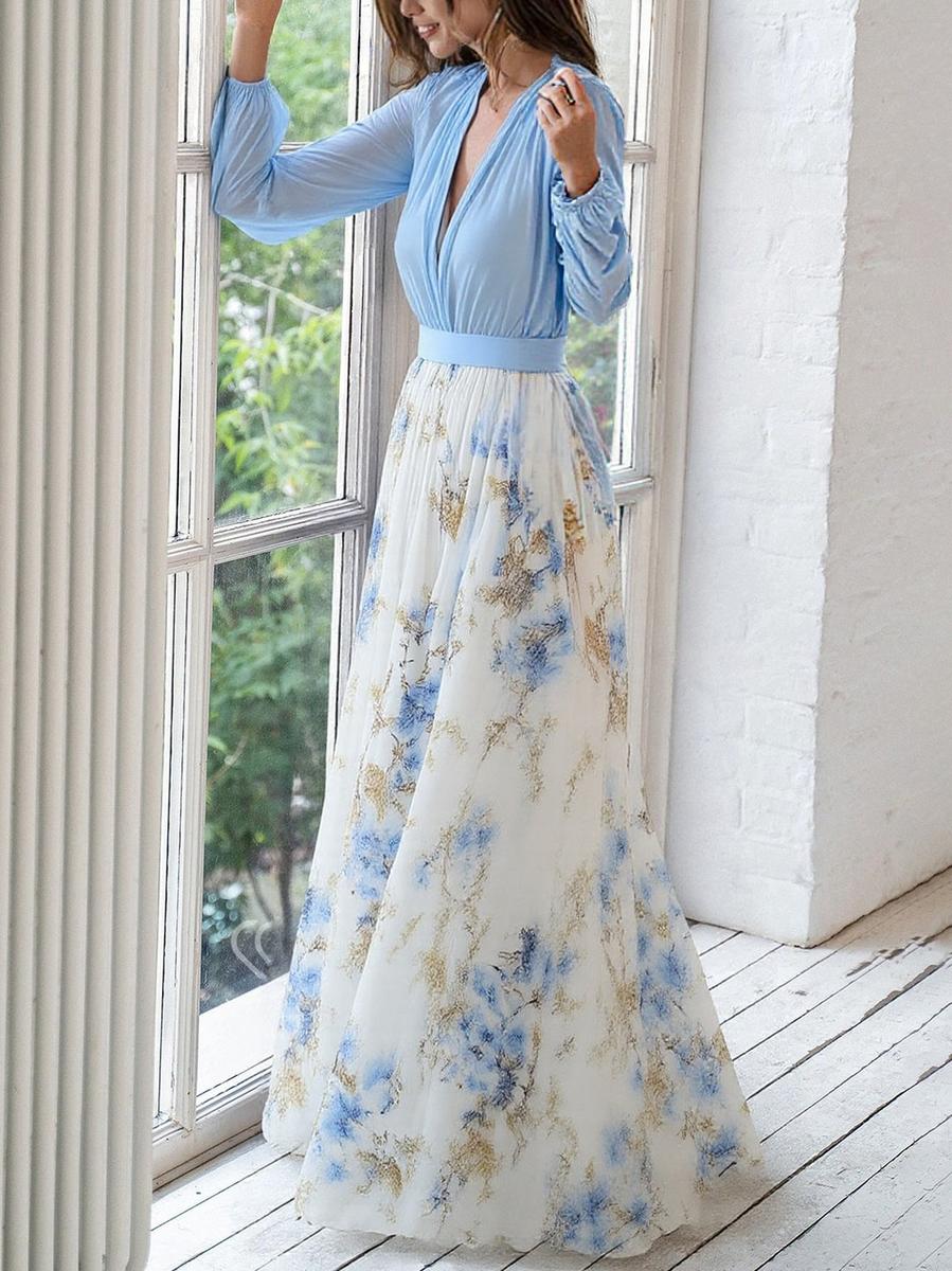 Longue robe florale