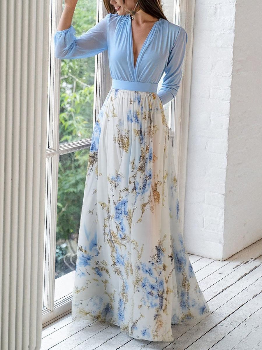 Longue robe florale
