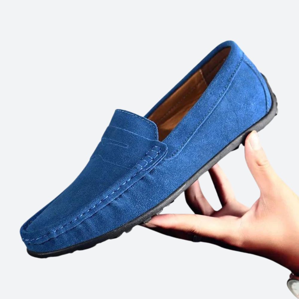 Mocassins classiques en daim pour hommes