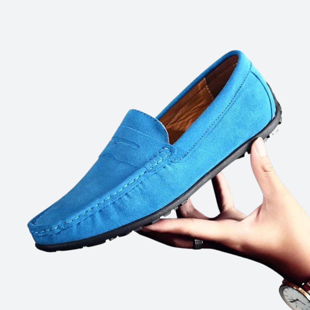 Mocassins classiques en daim pour hommes