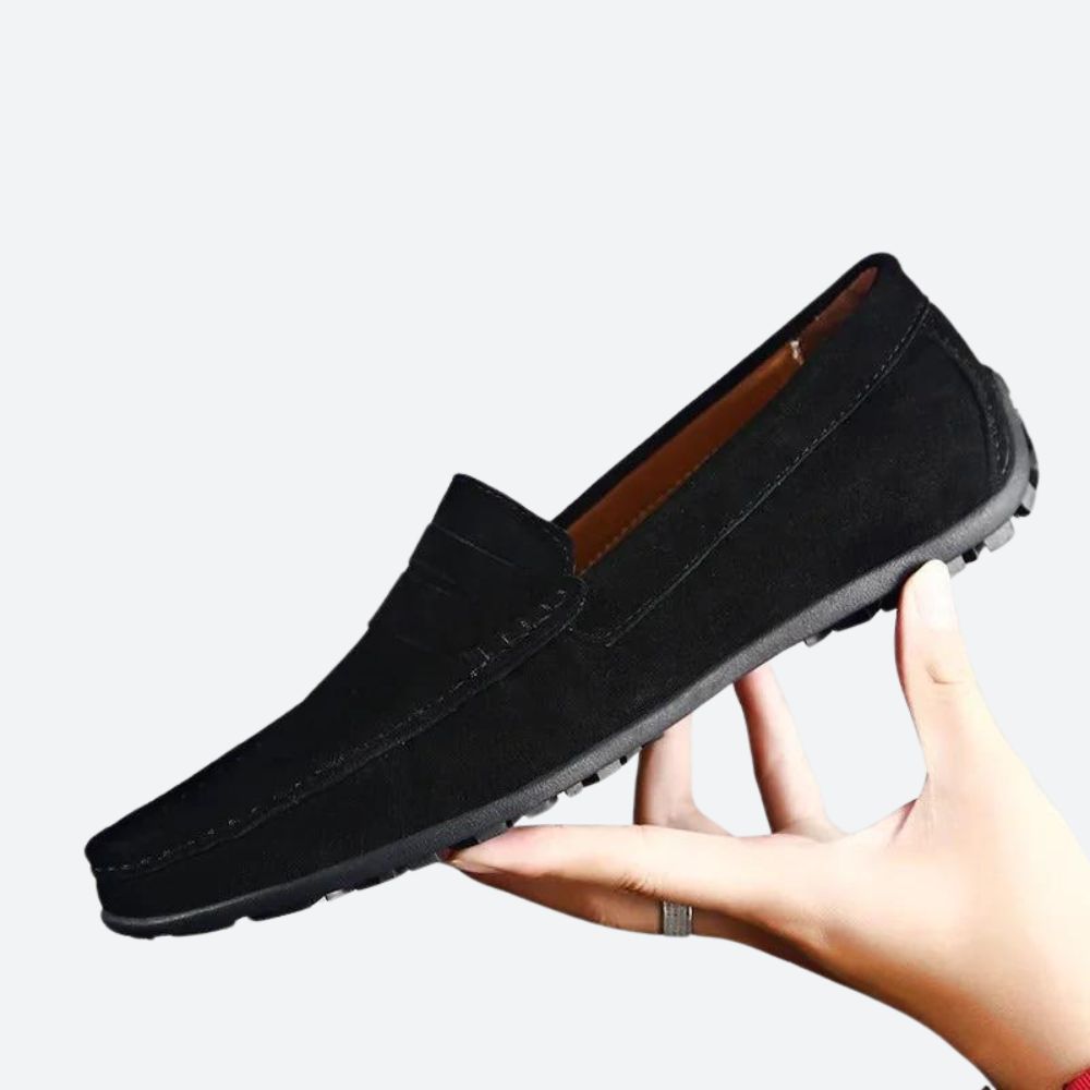 Mocassins classiques en daim pour hommes