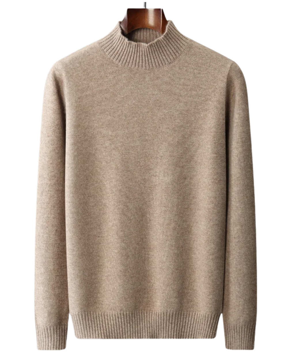 Élégant col roulé en laine mérinos à col haut