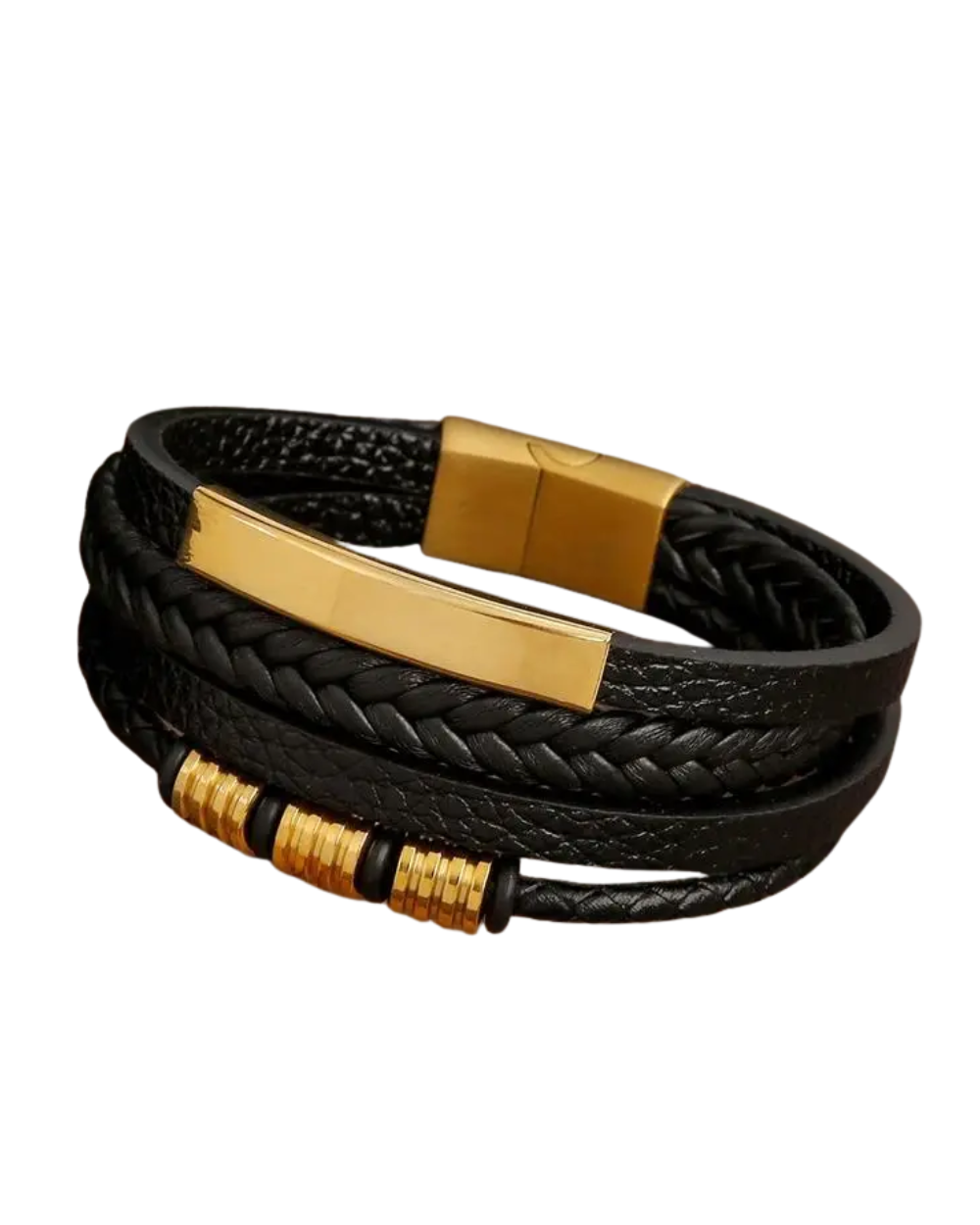 Bracelet classique en cuir pour hommes