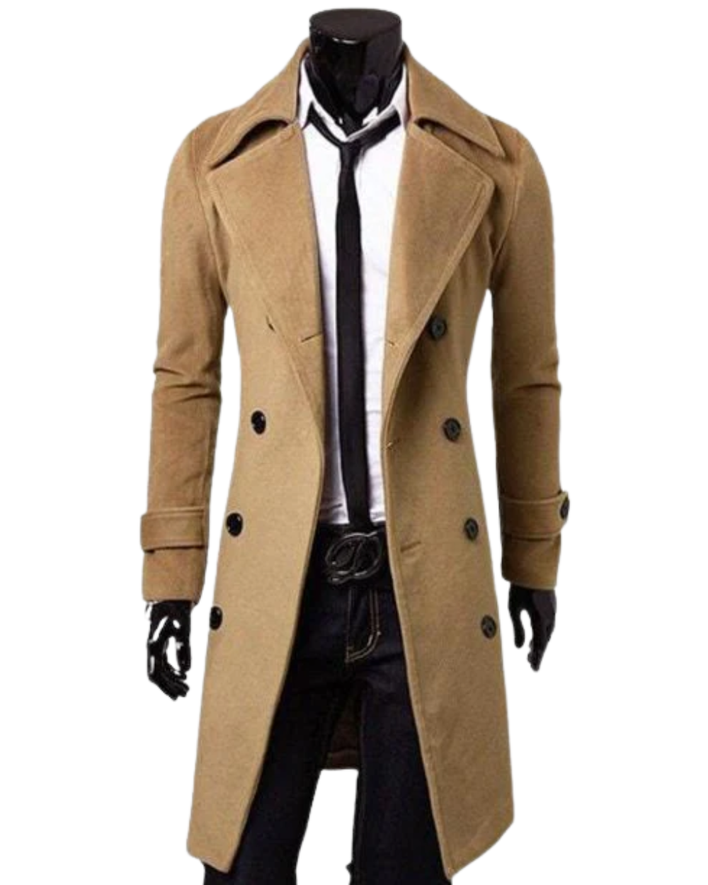 Trench-coat long et élégant