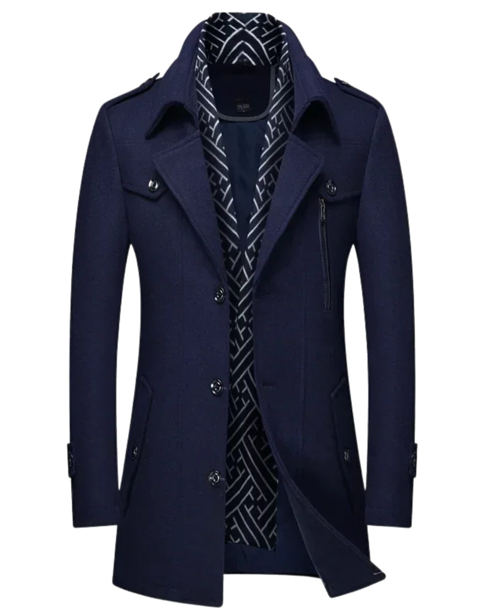 Élégant manteau en laine