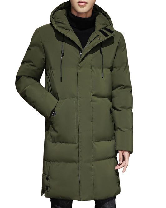 Veste d'hiver longue et élégante