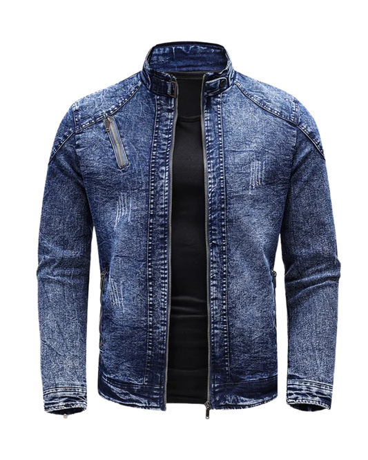 Veste de moto en denim
