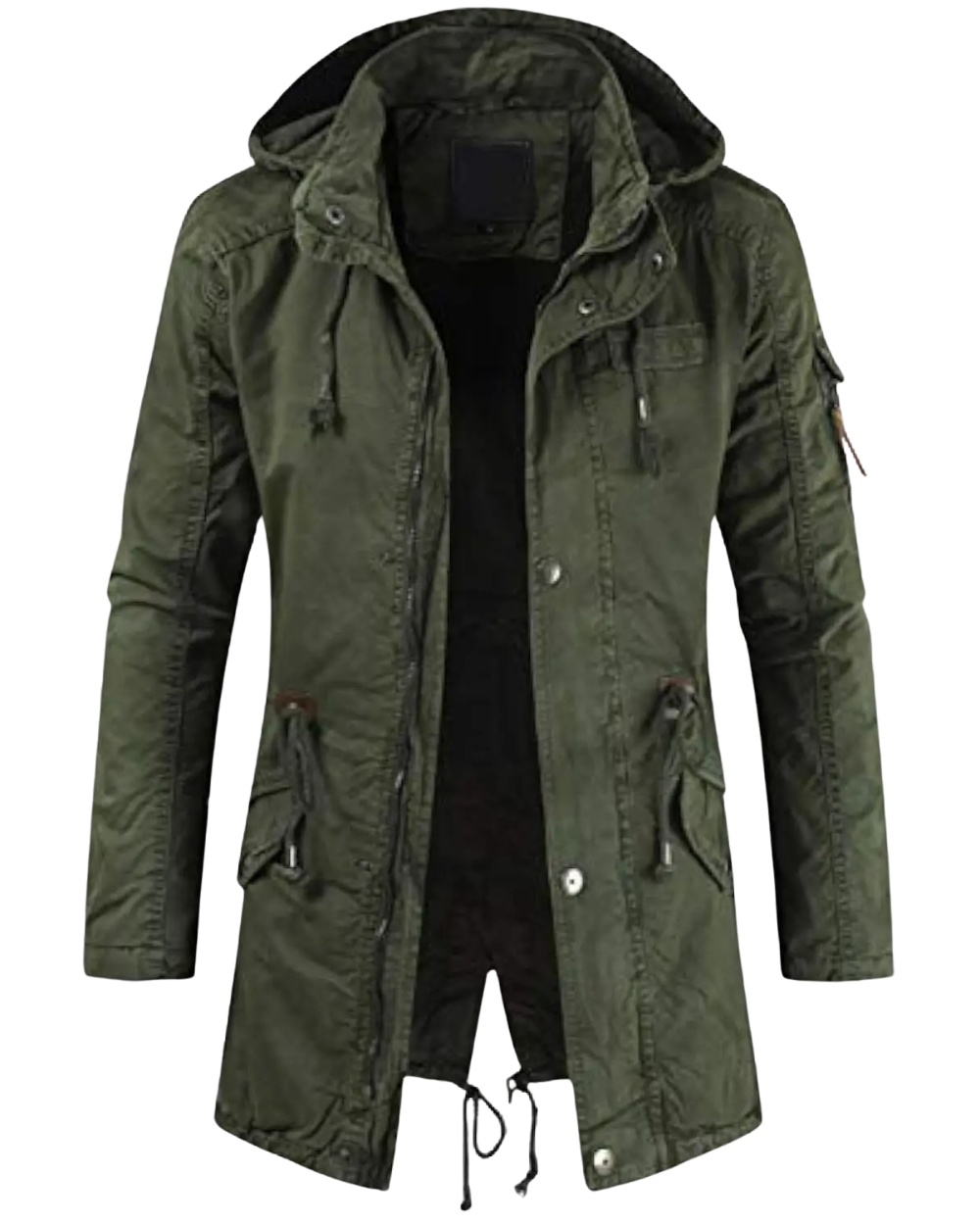 Veste parka cargo longue