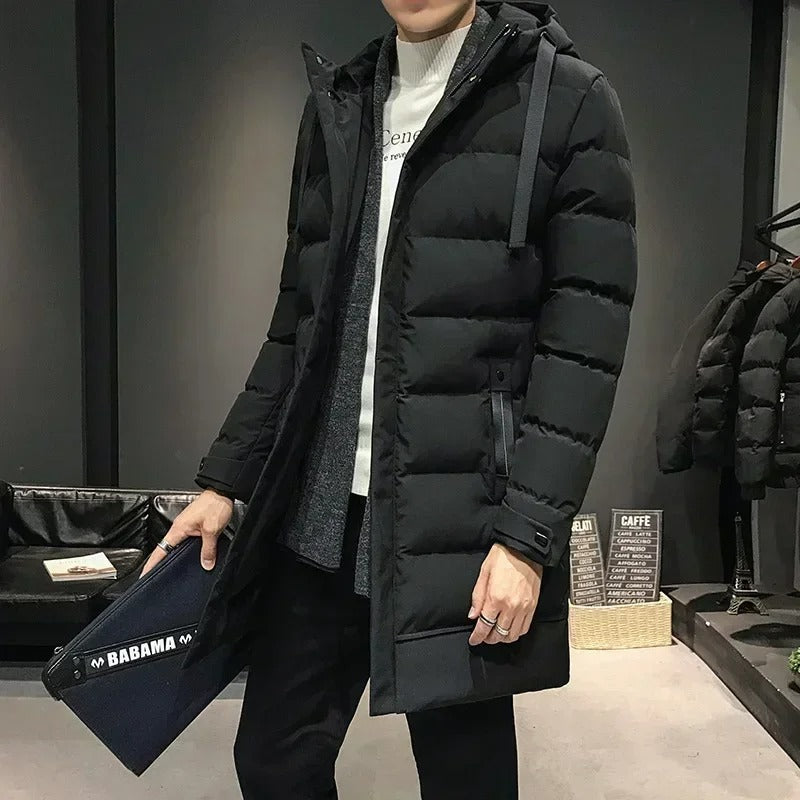 Veste longue d'hiver pour hommes