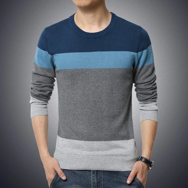 Pull décontracté en coton pour hommes
