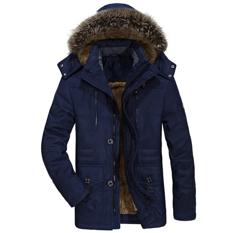 Veste d'hiver à capuche en coton