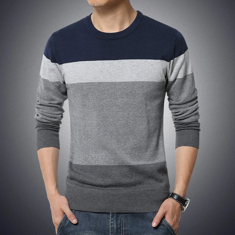 Pull décontracté en coton pour hommes