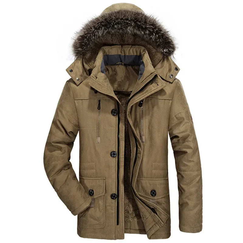 Veste d'hiver à capuche en coton