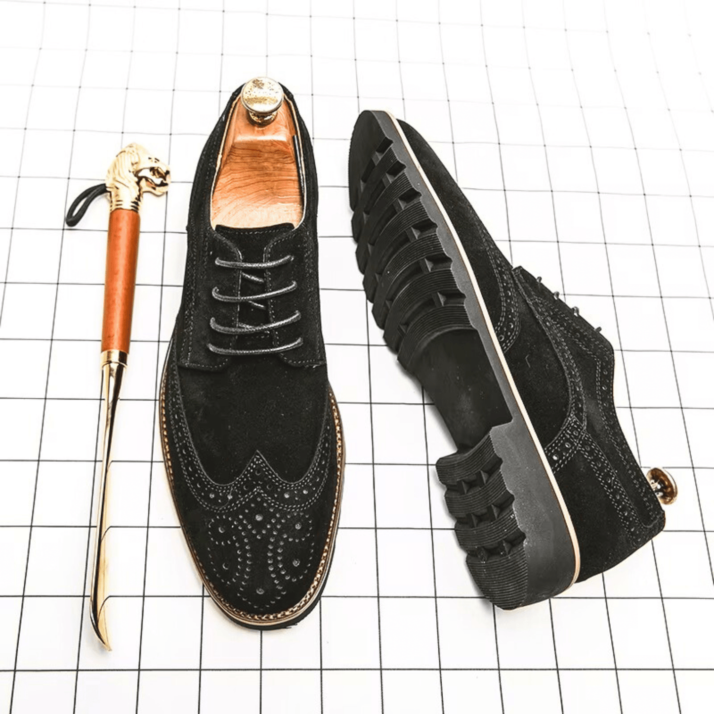 Chaussures Oxford en daim