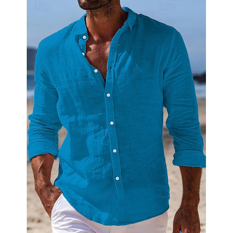 Chemise décontractée en lin